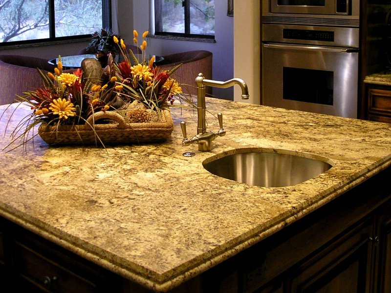 Natural stone countertop (granite, marble)