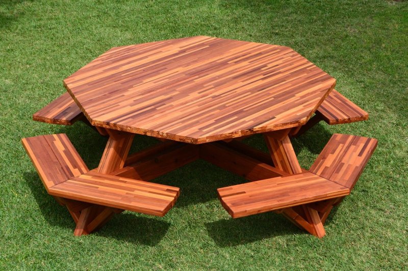 Wooden garden furniture