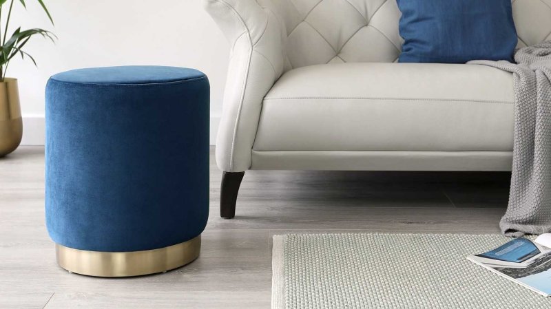 Velvet Pouf chair