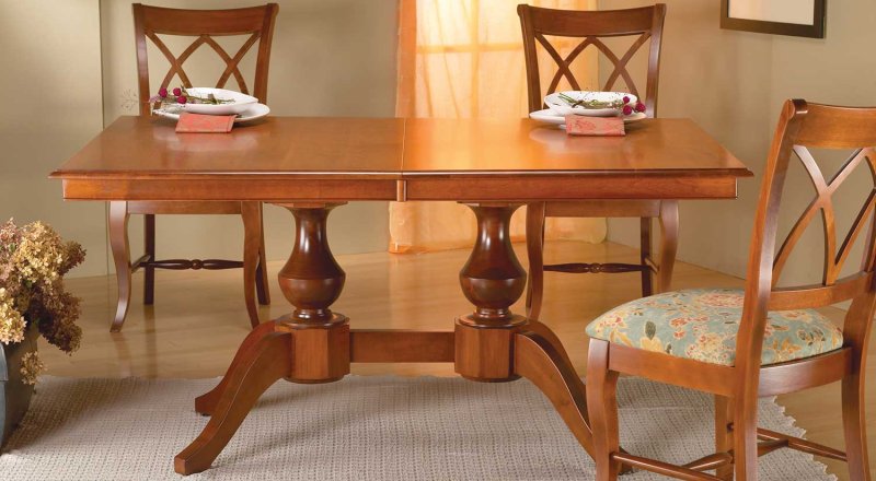 Wooden dining table