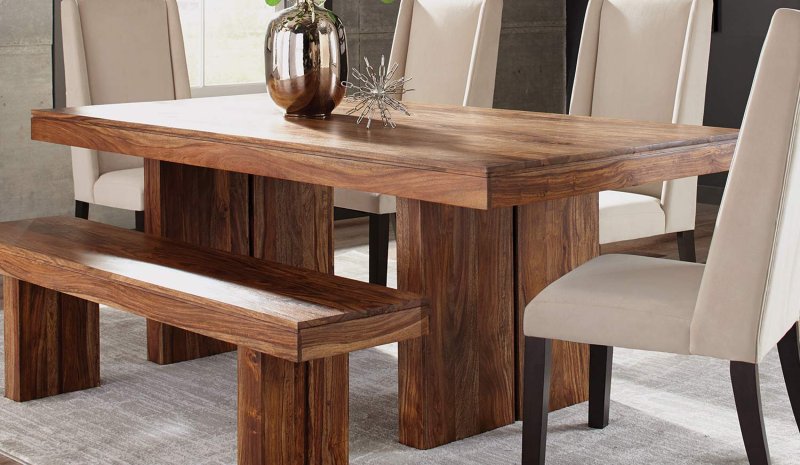 Wooden dining table