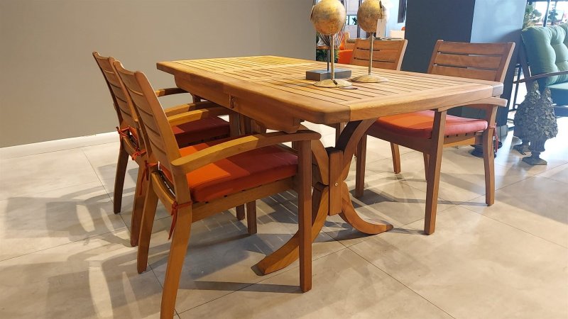 Wooden dining table