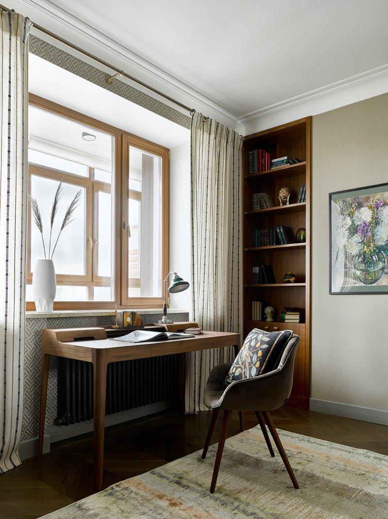 Cabinet's interior in the apartment