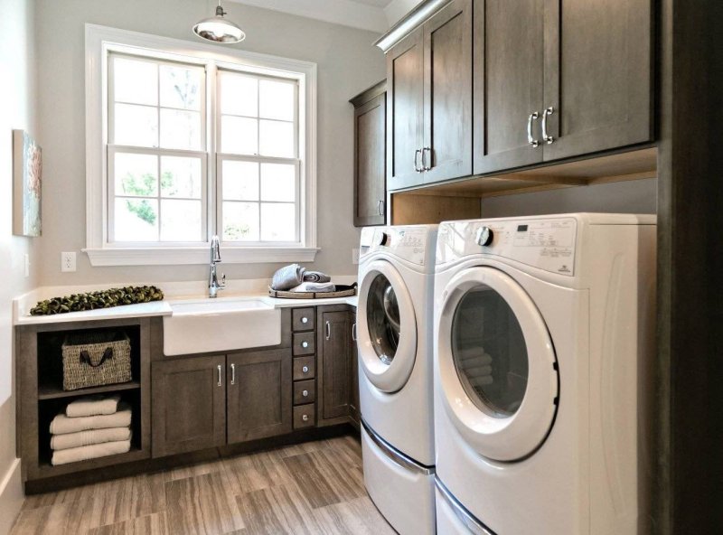 Laundry room in a private house