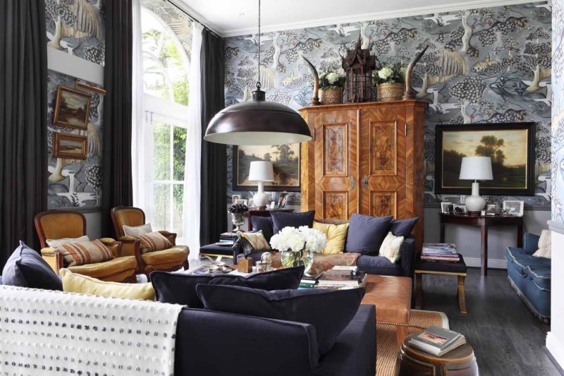 Eclectic style in the interior