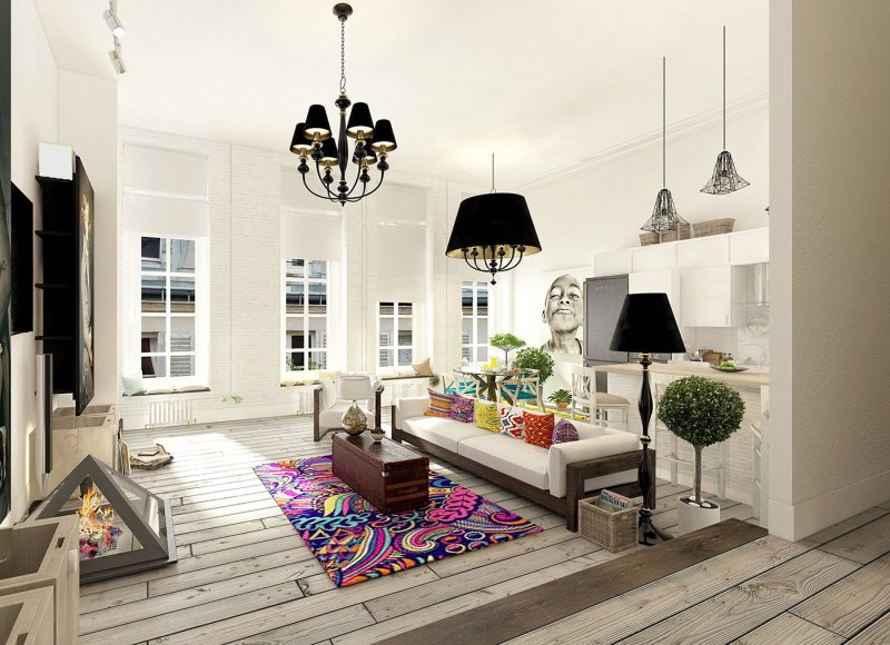 Scandinavian style apartment design