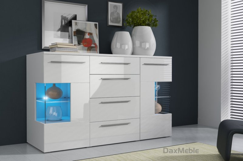 A chest of drawers in the living room in modern