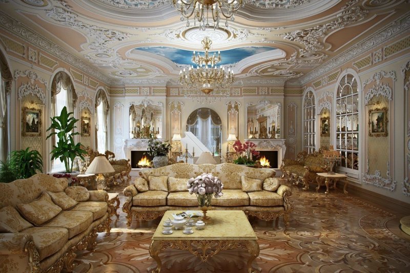 Rococo Baroque style in the interior