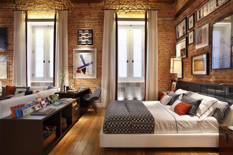 Loft -style bedroom