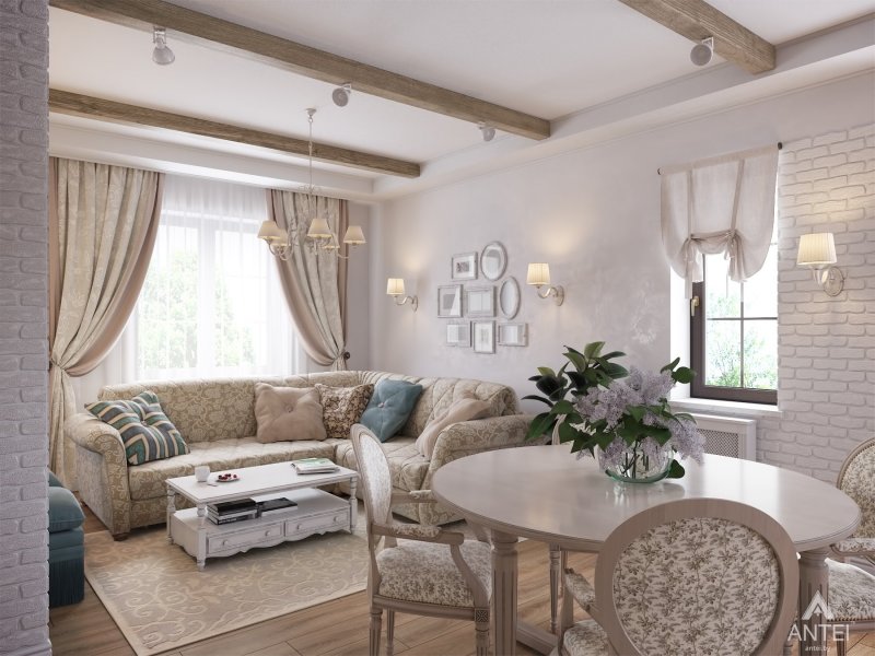 Living room in the style of Provence