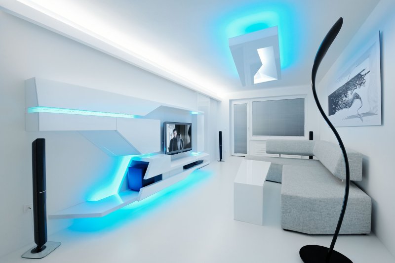 Futuristic style in the interior