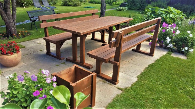 Garden wooden furniture