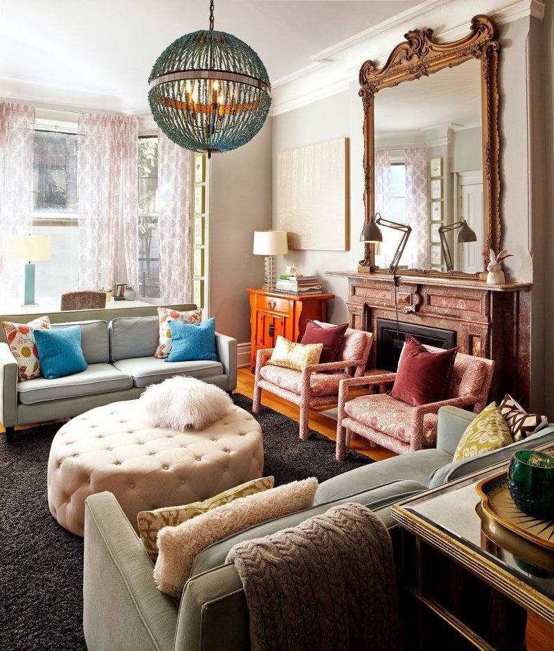 Eclectic style in the interior