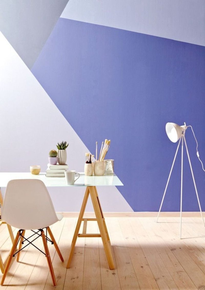 Painting walls in the style of geometry