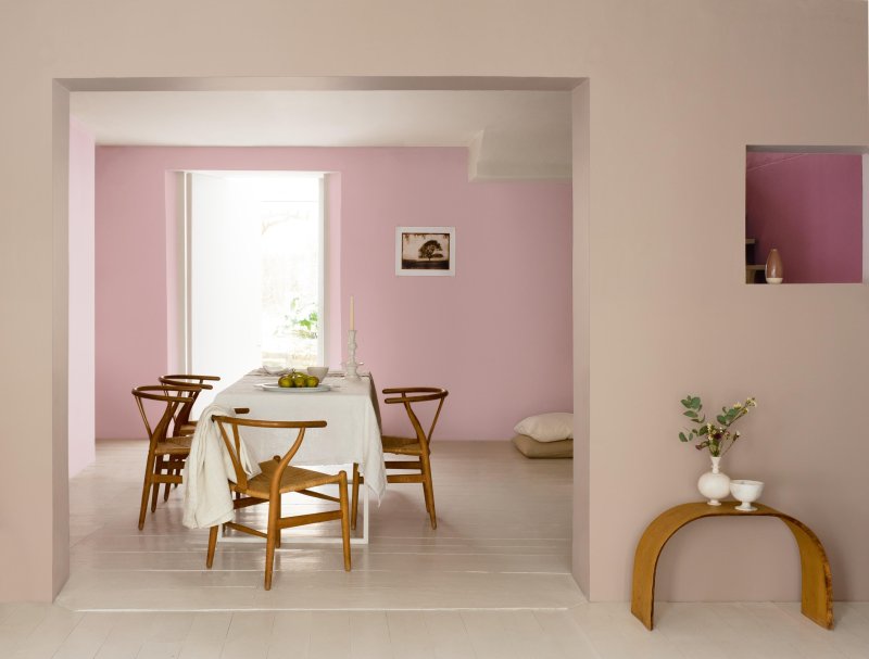 The color of the walls in the interior