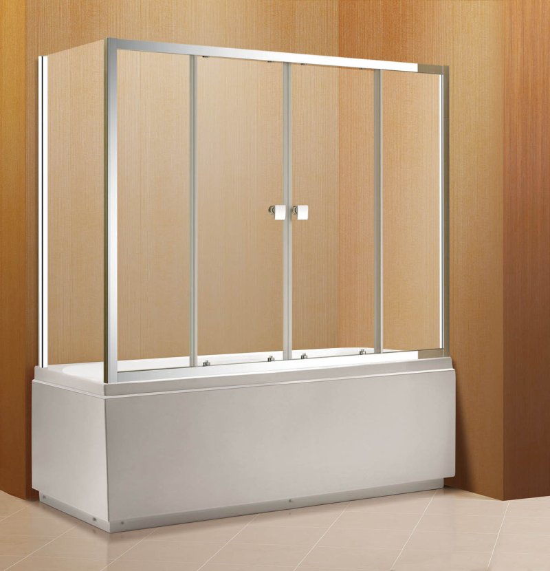 Bathroom glass curtain