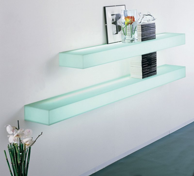 Glass shelves