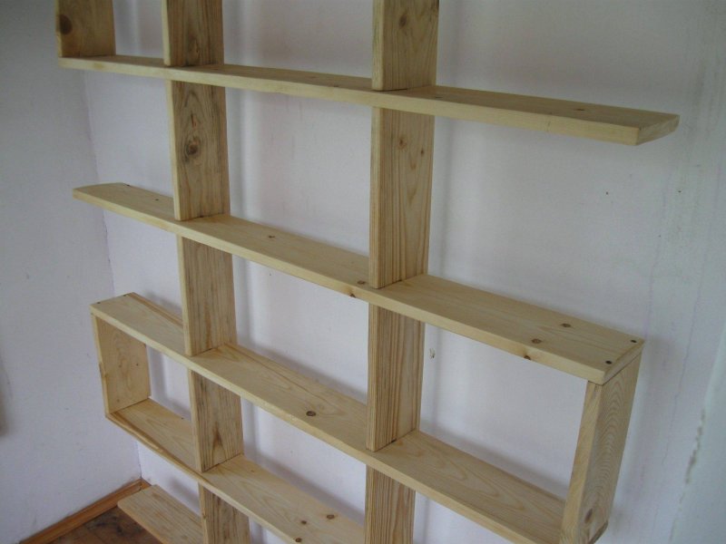 Shelves from boards