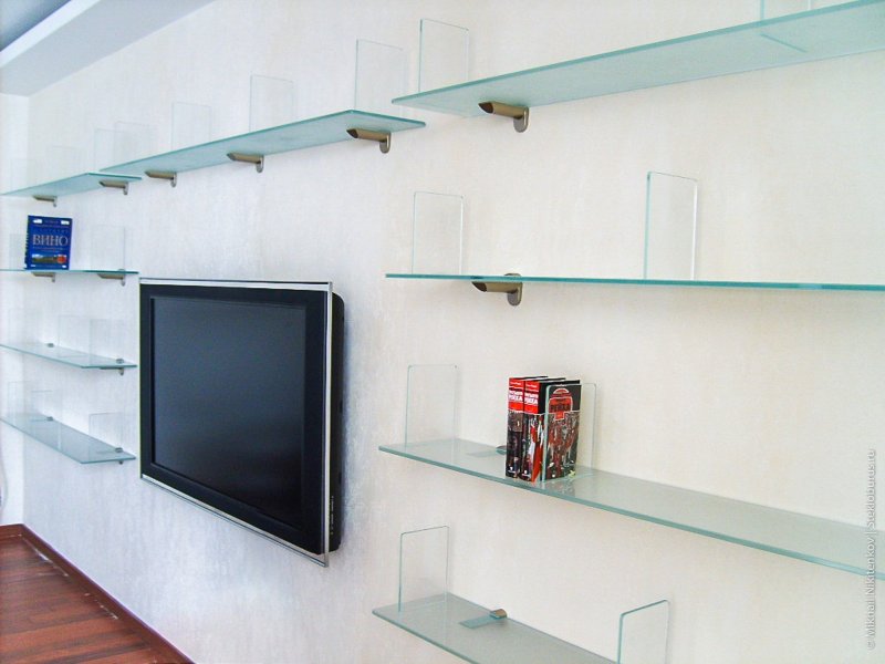 Glass shelves