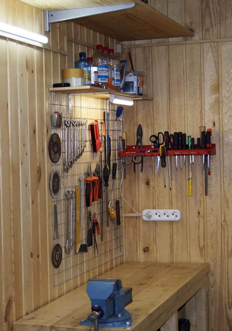 DIY garage arrangement