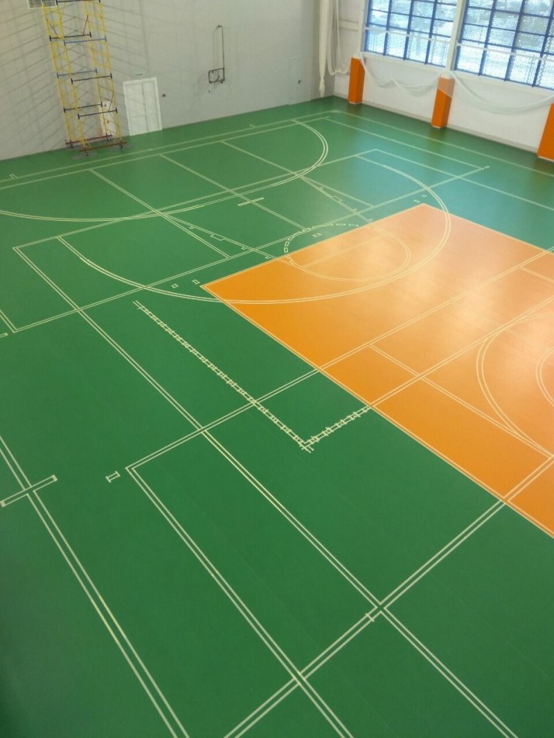 Sports linoleum for the gym