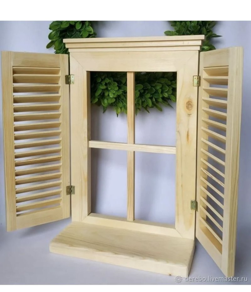 Decorative window with shutters