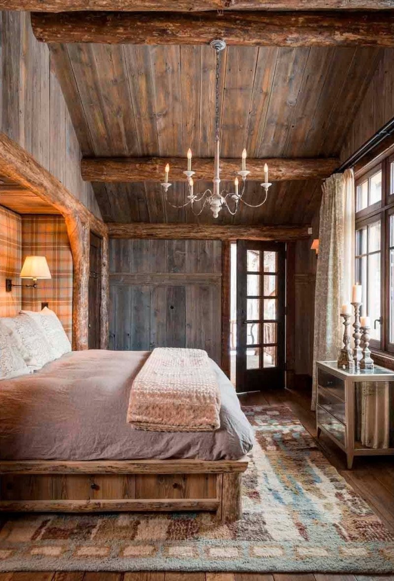 Country style bedroom interior