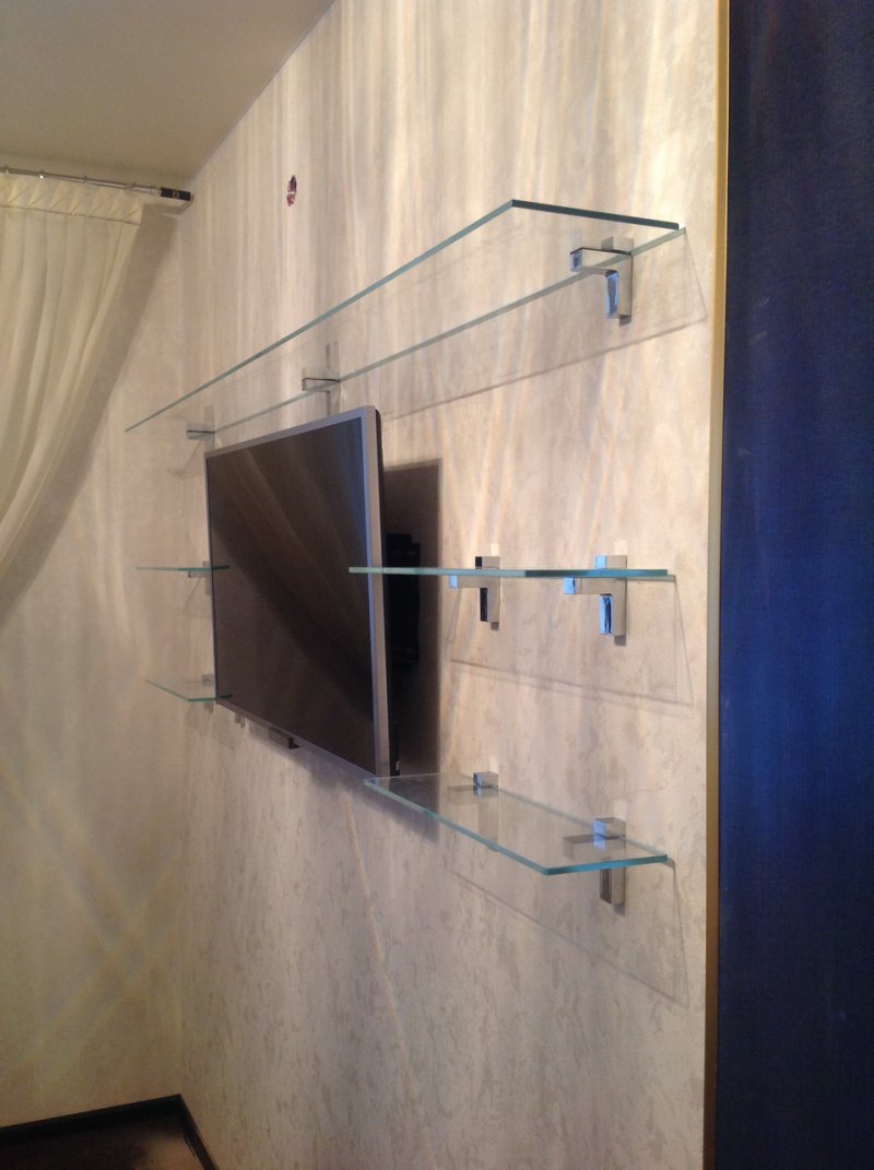 Glass shelves