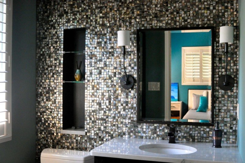 Mosaic in the bathroom