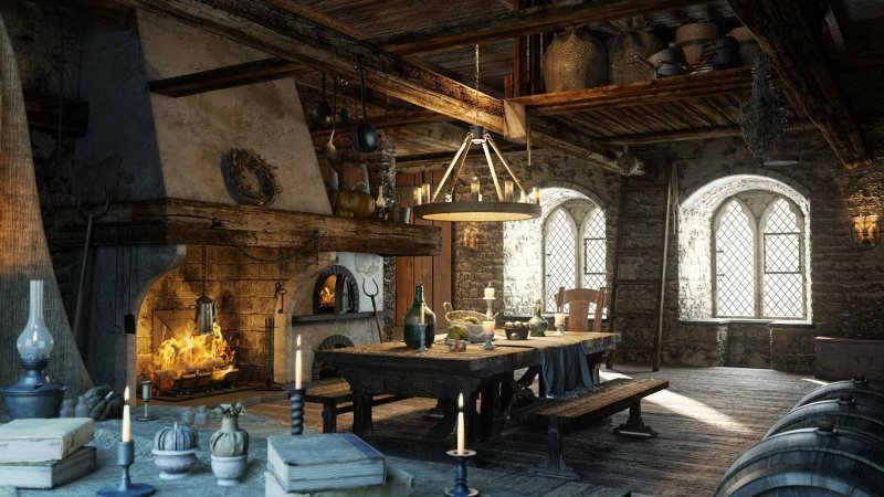 Medieval style in the interior