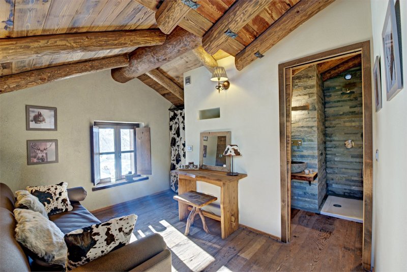 Chalet style in the interior