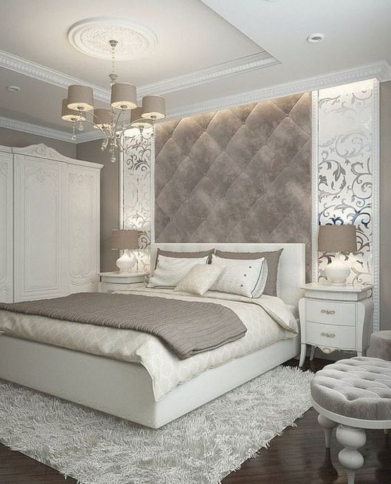 Bedroom in a modern classic style