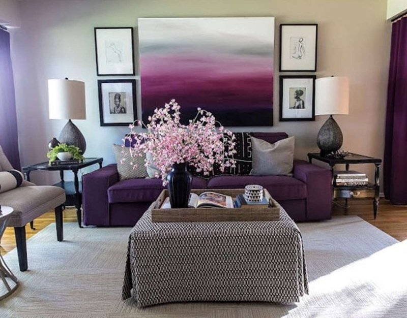 Lilac color in the interior