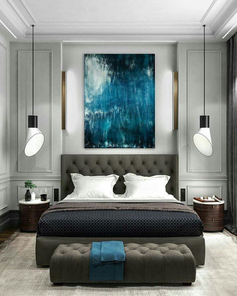 Fashionable design of the bedroom