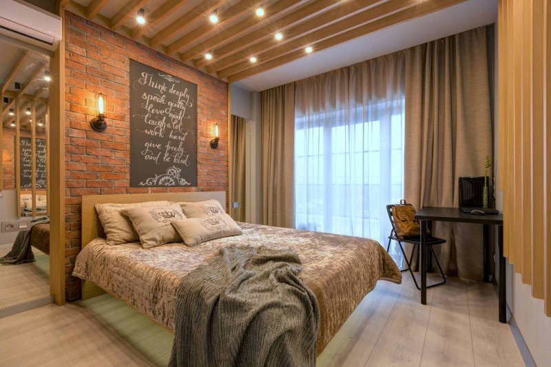 Loft -style bedroom