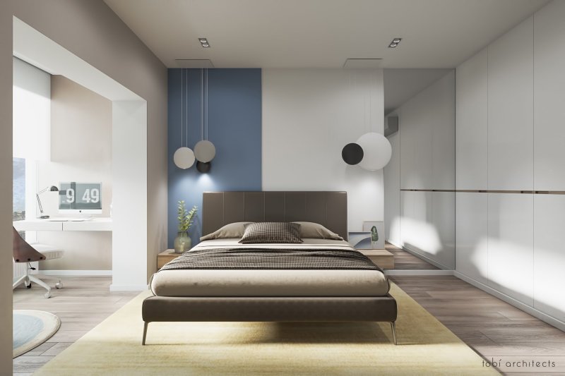 Bedical design in the style of minimalism