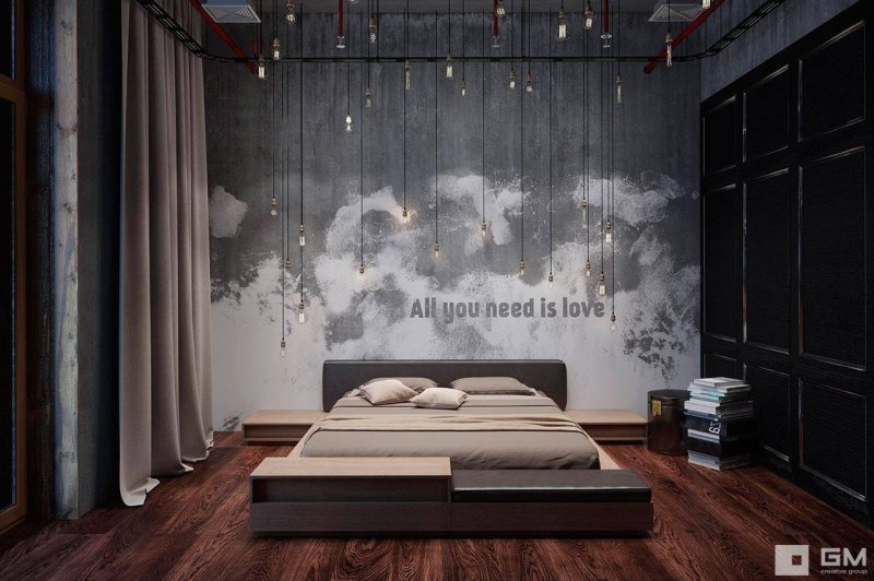 Loft -style bedroom design