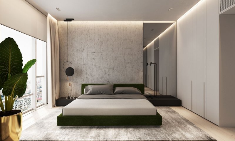 Bedical design in the style of minimalism