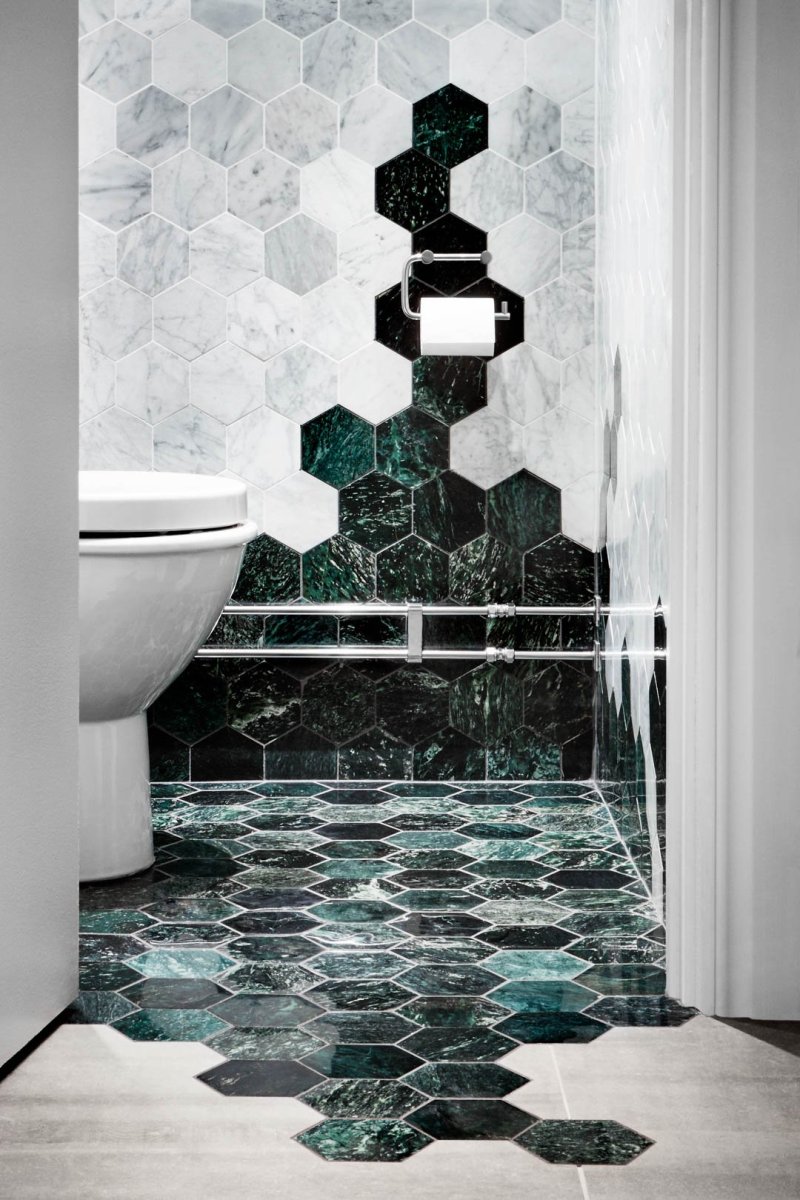 Tile is hexagonal