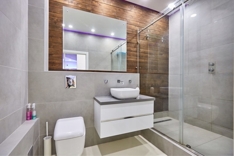 Bathrooms in a modern style