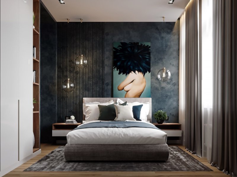 Design of the male bedroom