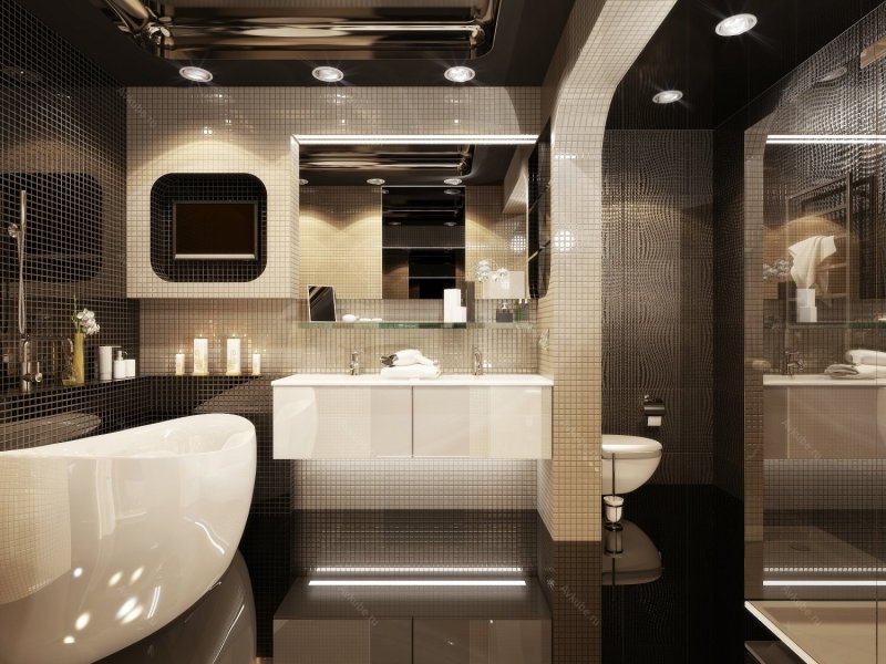 Fashionable bathroom design