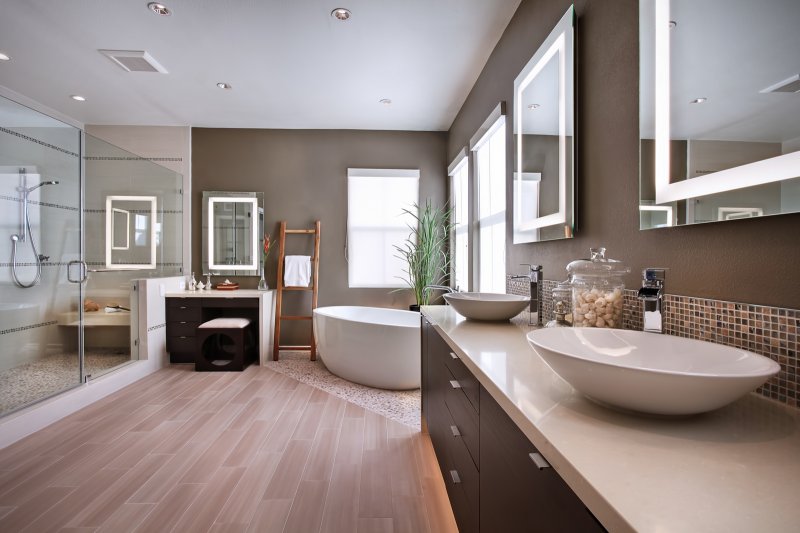 Bathroom in a modern design design