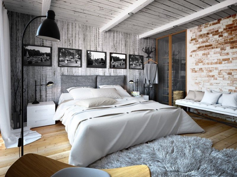 Loft -style bedroom