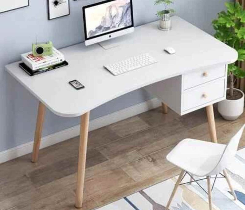 White desk in the interior