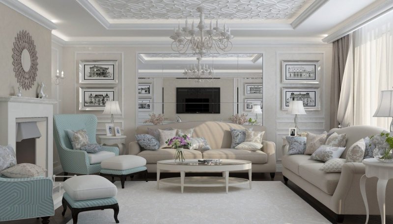 Tiffany s neoclassic living room