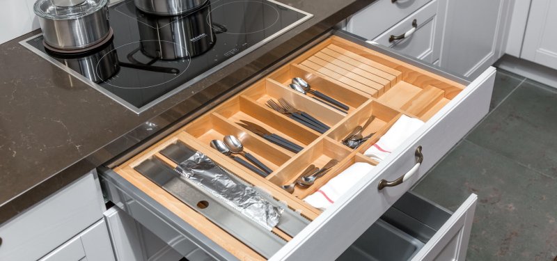 Organizer for kitchen boxes