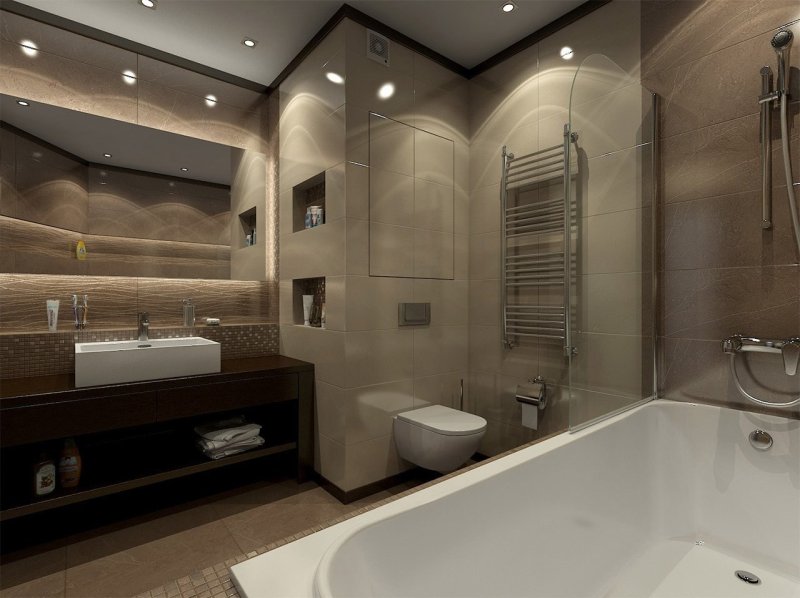 Bathroom design in a modern style