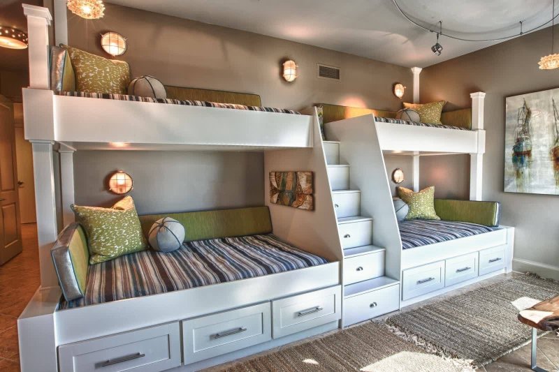 Children s for two heterogeneous ones with a bunk bed 20 sq.m