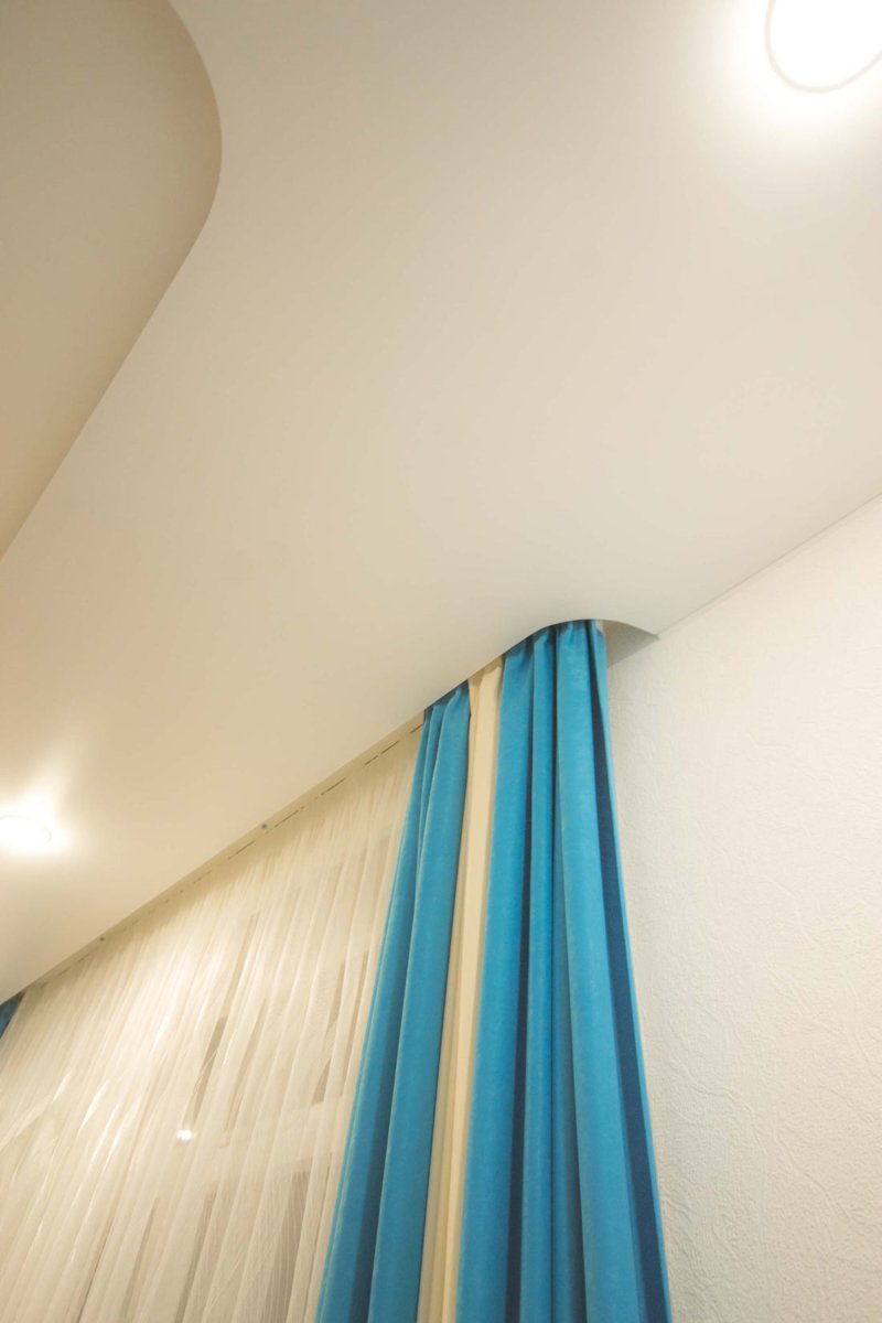 Hidden cornices for stretch ceilings